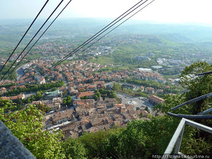 Вид на жилые кварталы Сан- Марино со смотровой площадки Вид на жилые кварталы Сан- Марино со смотровой площадки