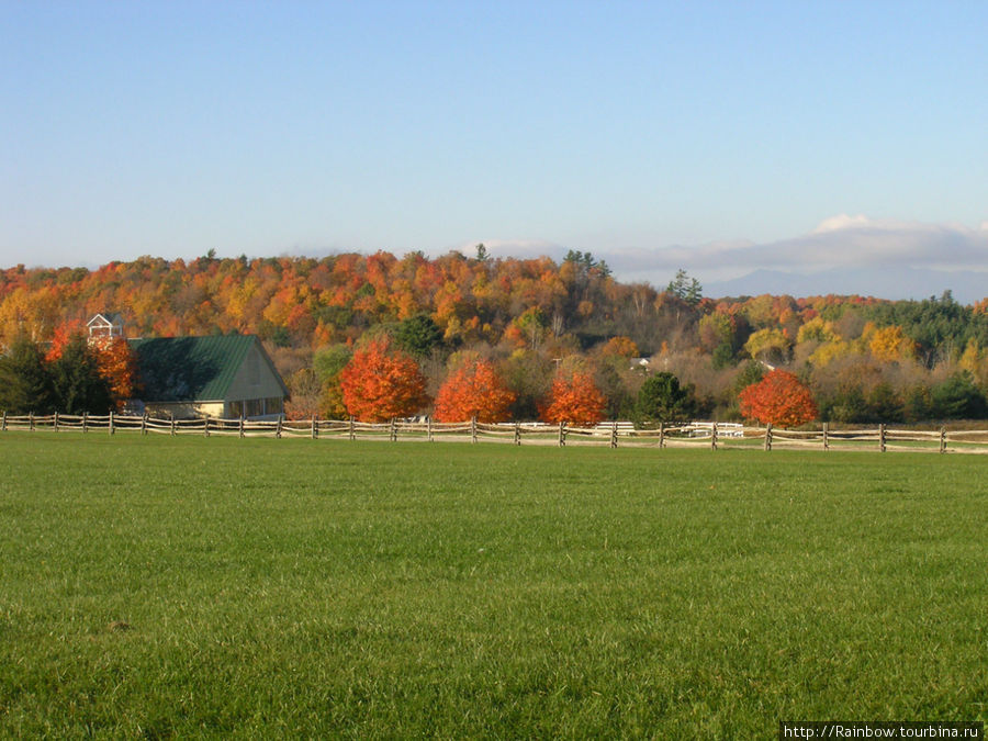 Поздняя осень в штате  Вермонт