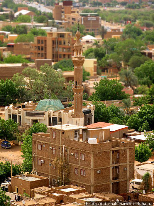 Там, где Голубой Нил встречается с Белым Хартум, Судан Там, где Голубой Нил встречается с Белым Хартум, Судан