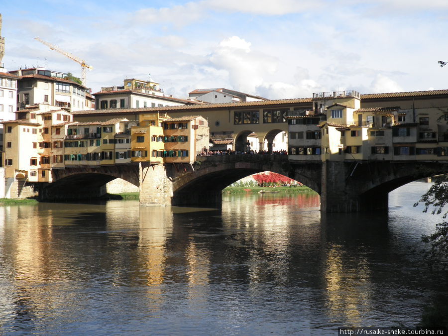 Мост Понте Веккио Флоренция, Италия