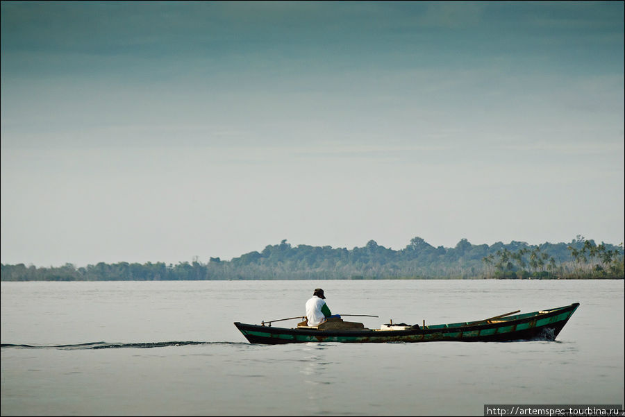 Остров Туангку — крупнейший остров архипелага Баньяк. На нем расположены 4 деревушки, общее число жителей которых — менее 2000 человек. По пути на Халобан то тут, то там, наш спидбот проносится мимо рыбацких лодок. Суматра, Индонезия