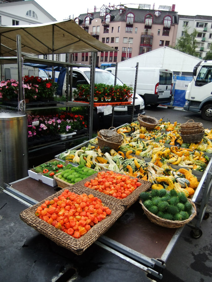 Субботний рынок в Люцерне Люцерн, Швейцария