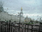 Идет дождь, завершаем прогулку по Кремлевской площади. Время — 14.33. Заезжаем на городской рынок, который находится рядом на ул. Батюшкова и продолжаем свой путь к Спасо-Прилуцкому монастырю.
