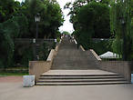 Каменная лестница, вид с Пушкинской набережной.