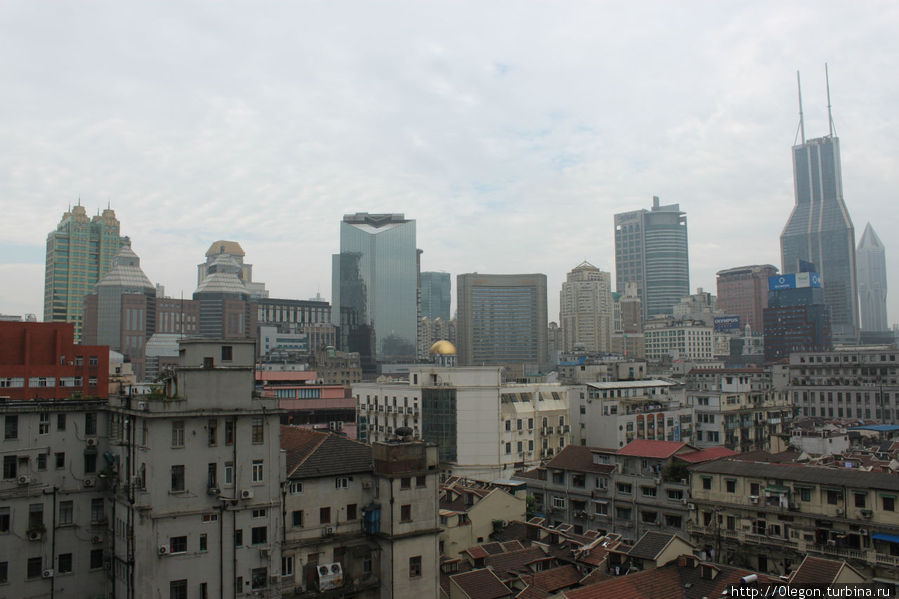 Вид с террасы хостела Шанхай, Китай