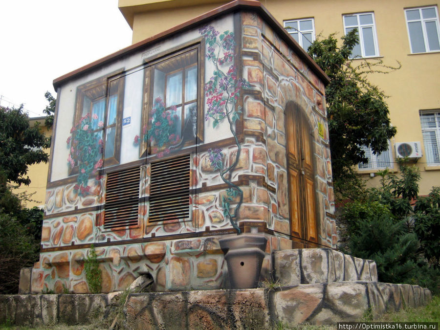 Это нарисованый дом. Алания, Турция