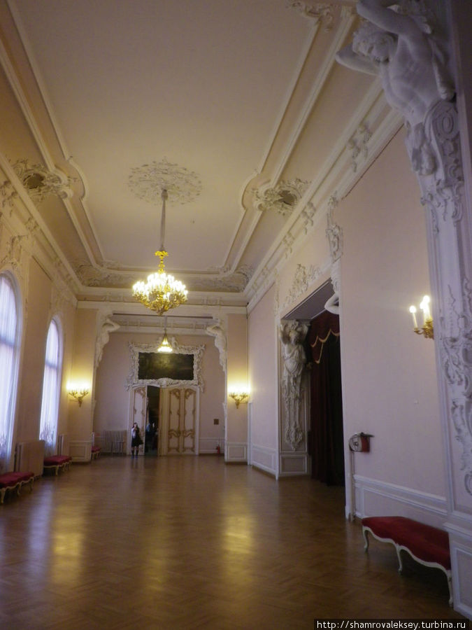 Двери в дальнем конце Картинной галереи ведут в Дубовую гостиную Санкт-Петербург, Россия