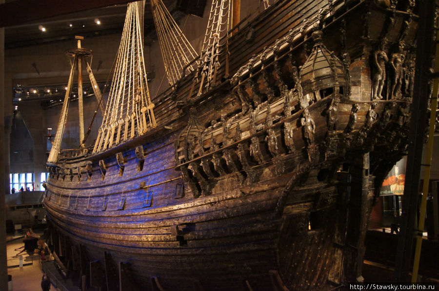 богатейшее убранство корабля Стокгольм, Швеция