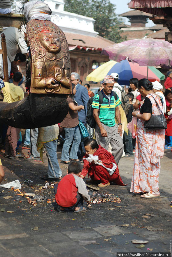 Площадь Дурбар в Катманду — главная площадь города Катманду, Непал Площадь Дурбар в Катманду — главная площадь города Катманду, Непал