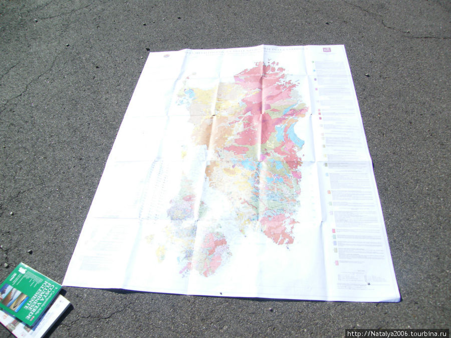 Карта полезных ископаемых сардинии