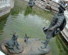 Скульптурная композиция на воде. 
Царевна лягушка.