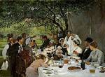 Albert Auguste Fourie (1854-1937) — The Wedding Meal at Yport