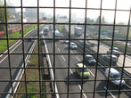 МКАД (Миланская Кольцевая Автомобильная Дорога), вид с переходного моста