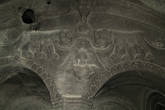 Церковь Аствацацин украшает интересный барельеф с двумя львами и орлом, держащим в когтях ягненка.