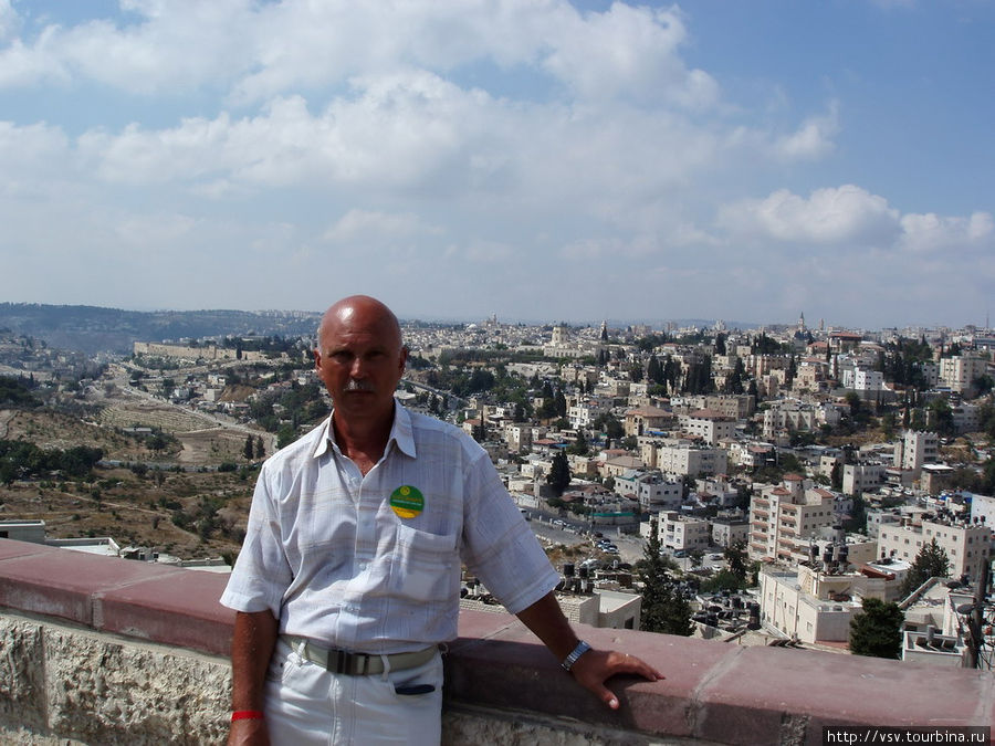 На смотровой площадке. Панорама Иерусалима Иерусалим, Израиль
