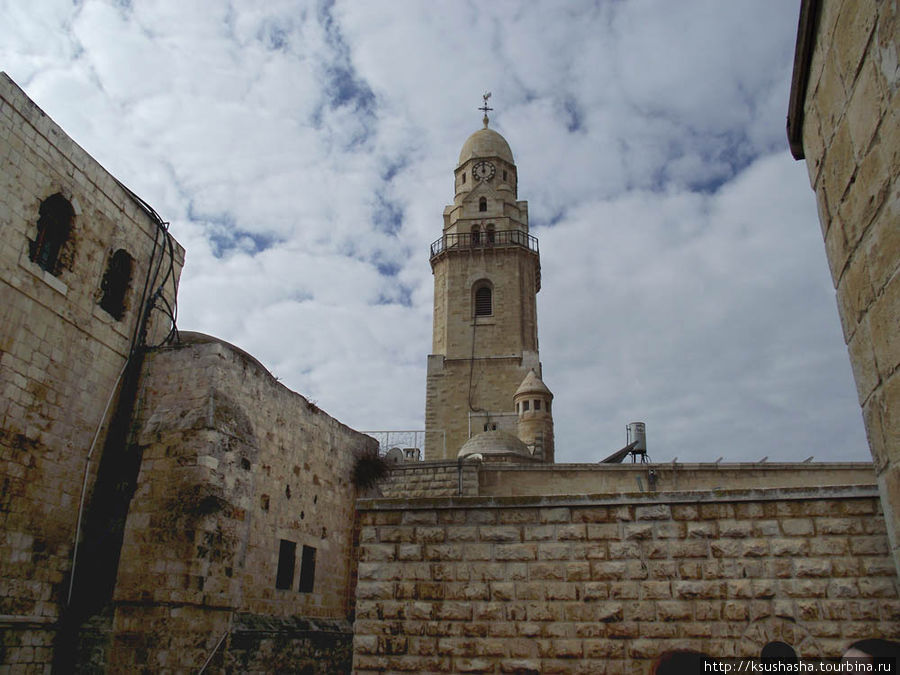 Колокольня церкви Св.Петра в Галликанту (Петушиного крика). Иерусалим, Израиль