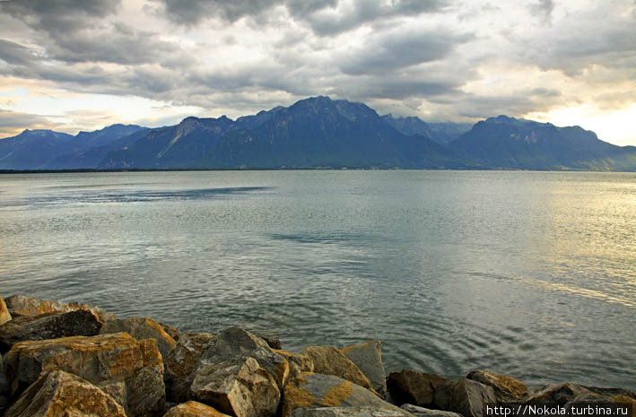 Вдоль Женевского озера Монтрё, Швейцария