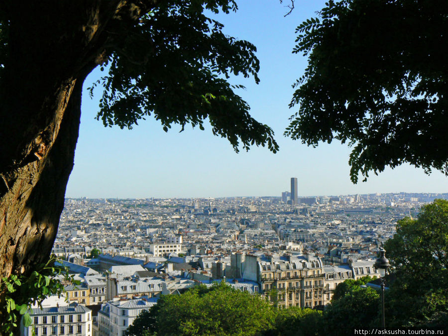 Париж с высоты Монмартра Париж, Франция