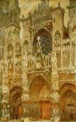 Руанский собор, портал и башня Сен- Ромен, вечером, гармония коричневого и золотого цвета, 1893г., К. Моне.