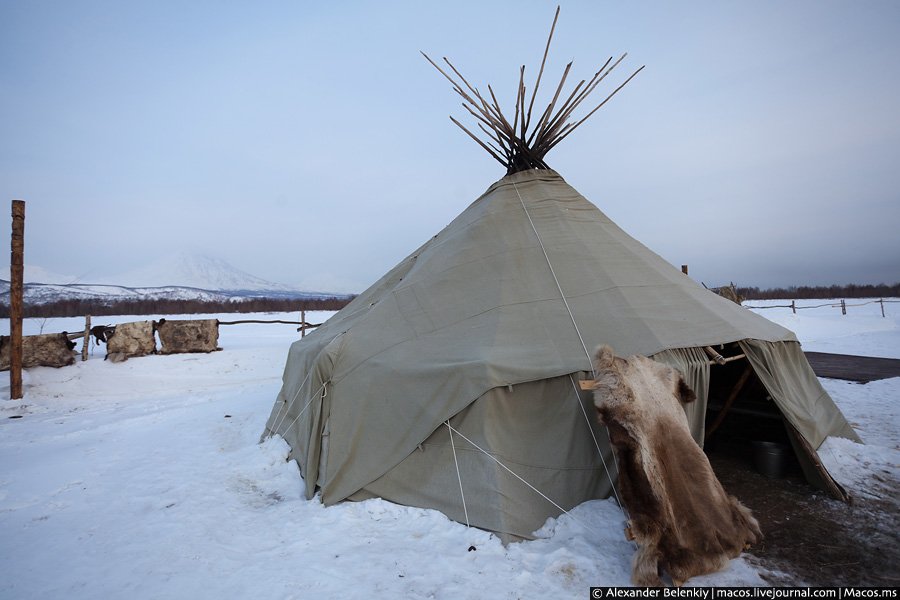 Традиционная юрта коренных народов севера Петропавловск-Камчатский, Россия