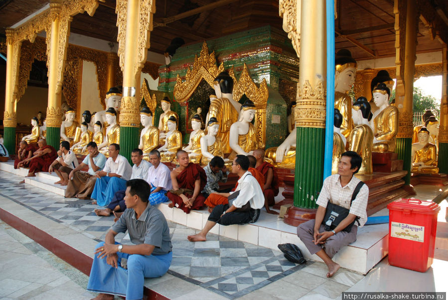 Паломники Шведагона Янгон, Мьянма