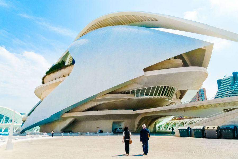 Стиль архитектора Сантьяго Калатрава, уроженца Валенсии, часто определяют как «био-тек». Хотелось бы вам украсить свой родной город выдающимся шедевром мирового значения, что сказало бы новое слово в искусстве? Валенсия, Испания
