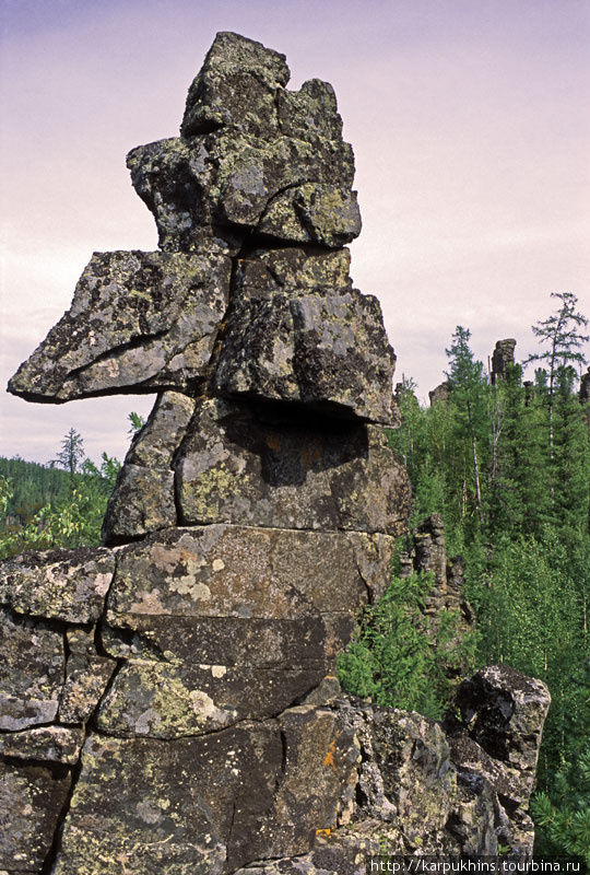 Каменный истукан на устье Большой Нирунгды.