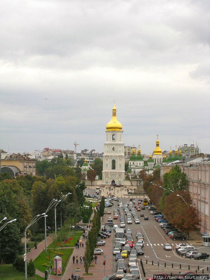 Вид на Софийский собор с колокольни Киев, Украина