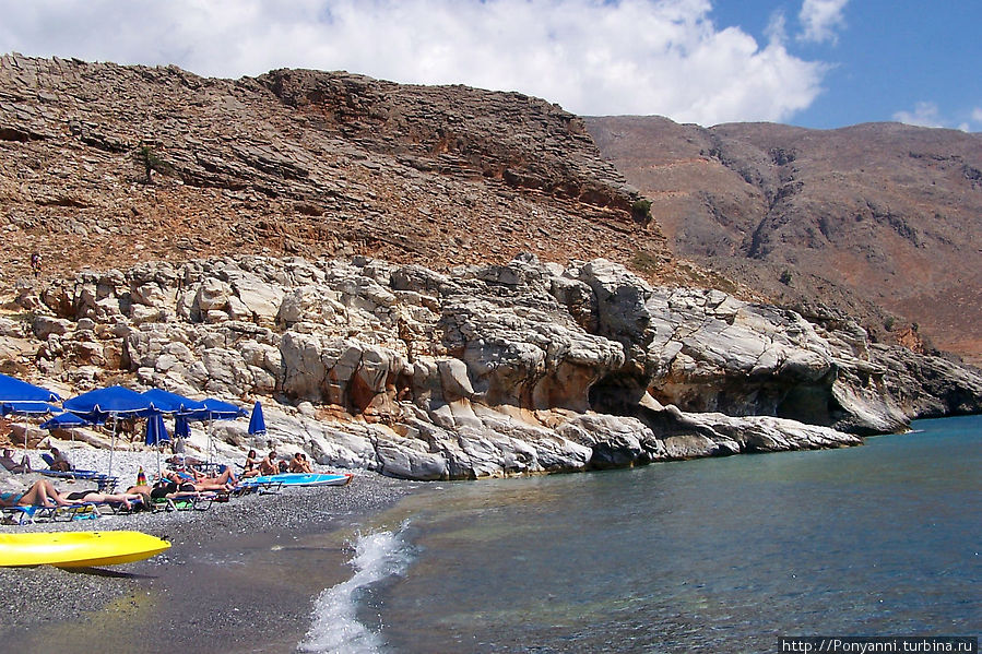 Пляж в соседней бухте Остров Крит, Греция