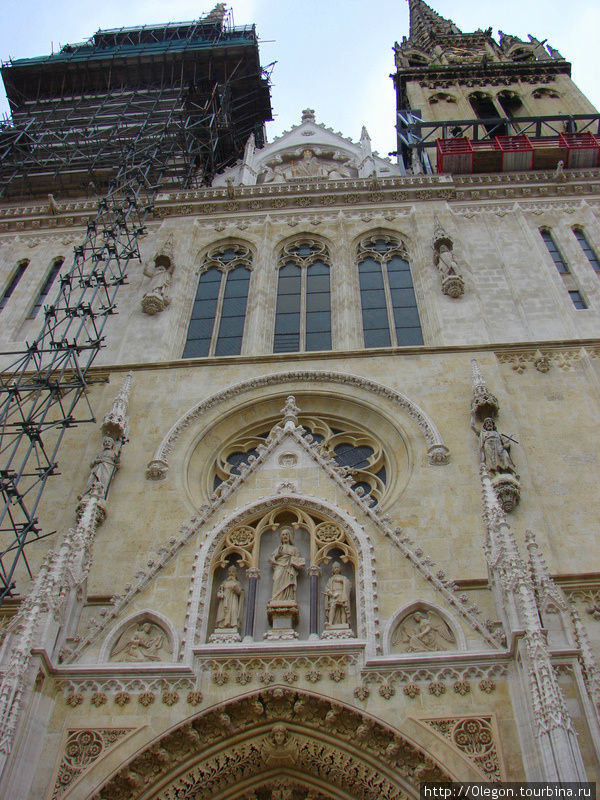 Кафедральный собор Загреба в готическом стиле Загреб, Хорватия