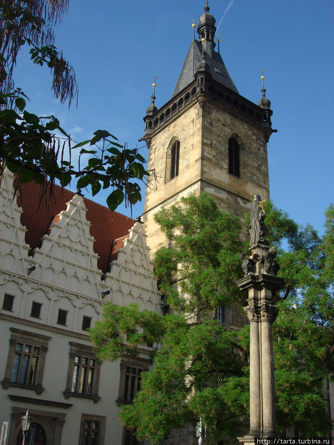 Башня на бывшей скотной площади Прага, Чехия