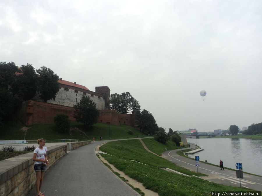 Август 2011г. Воздушный шар на Вислой Краков, Польша