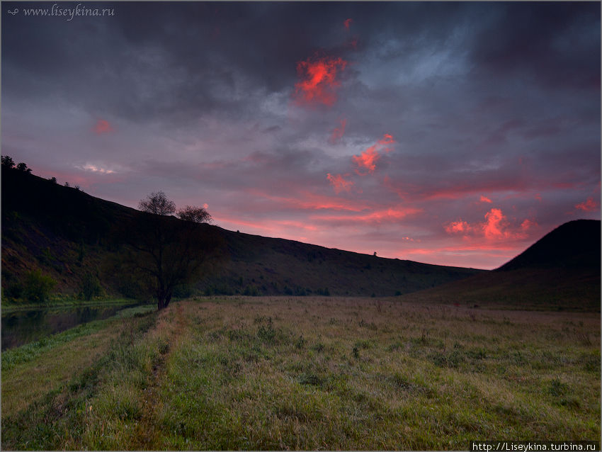 Рассвет на Воргольских скалах Липецкая область, Россия