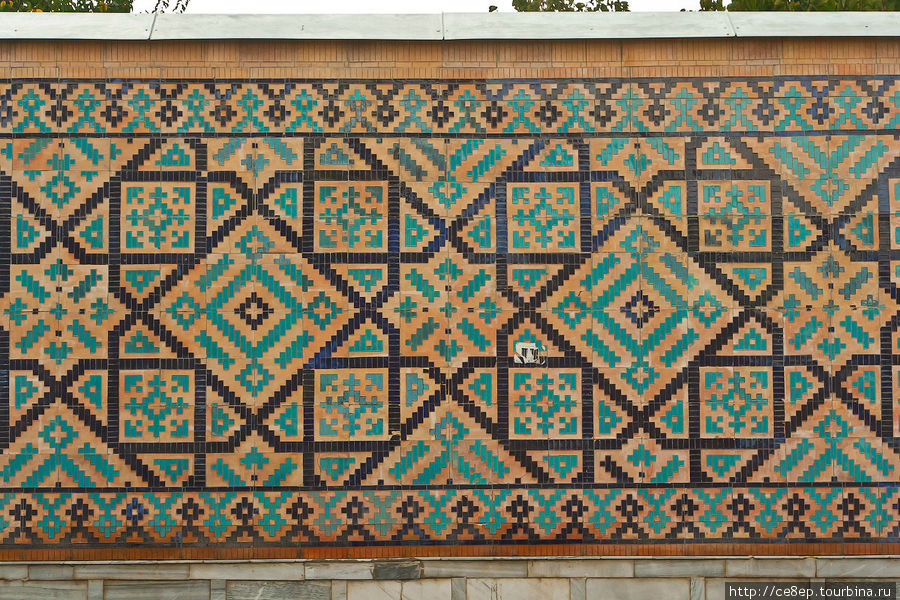 Узор стены Самарканд, Узбекистан