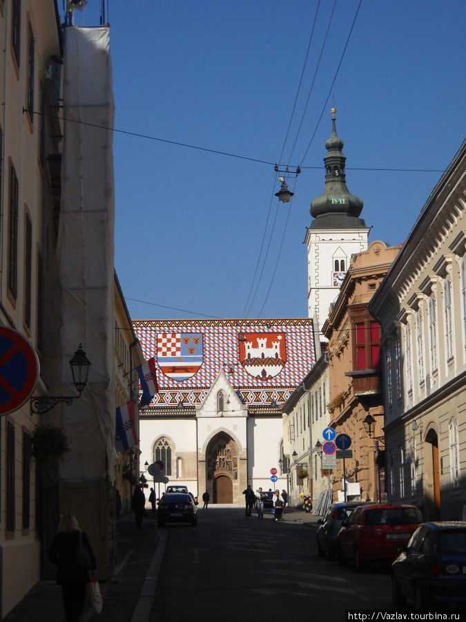 Вид на площадь Загреб, Хорватия