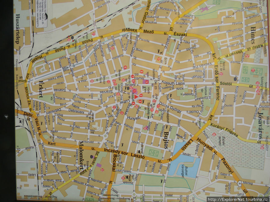 Карта центральной части города