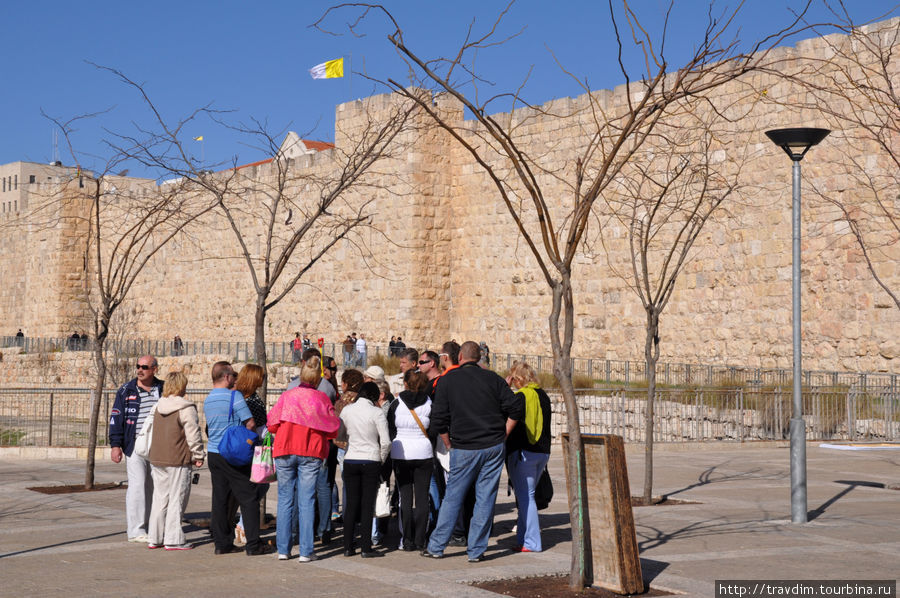 Смотровая площадка возле стен Старого города Иерусалим, Израиль