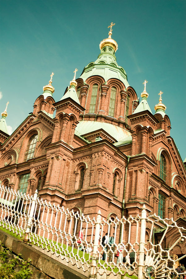Далее на пути Успенский православный собор. Хельсинки, Финляндия