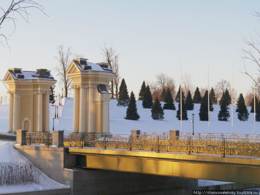Зима в парке Константиновского дворца