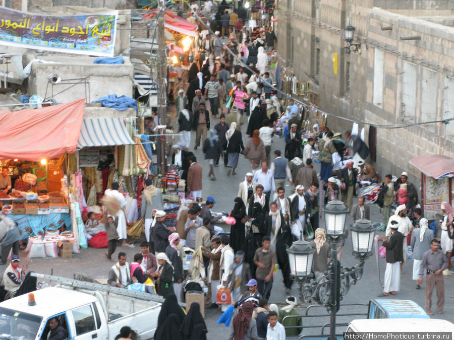 На улицах Саны Йемен