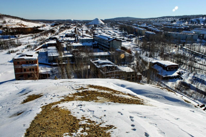 Вид с одного из терриконов Дегтярск, Россия