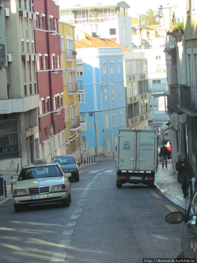 Лиссабон в январе. Улицы Лиссабон, Португалия