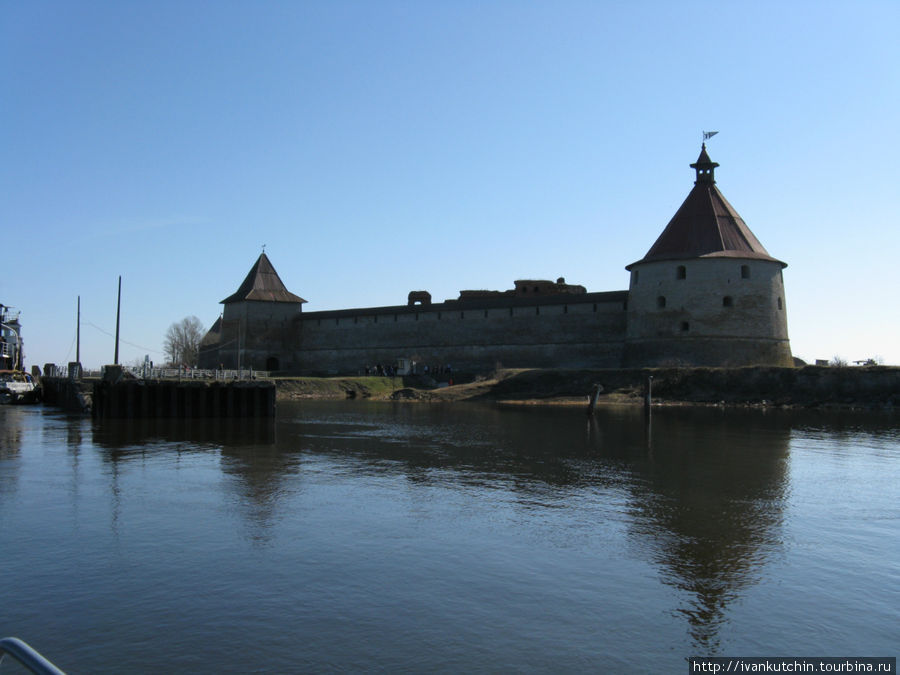 Крепость Орешек с воды Республика Карелия, Россия