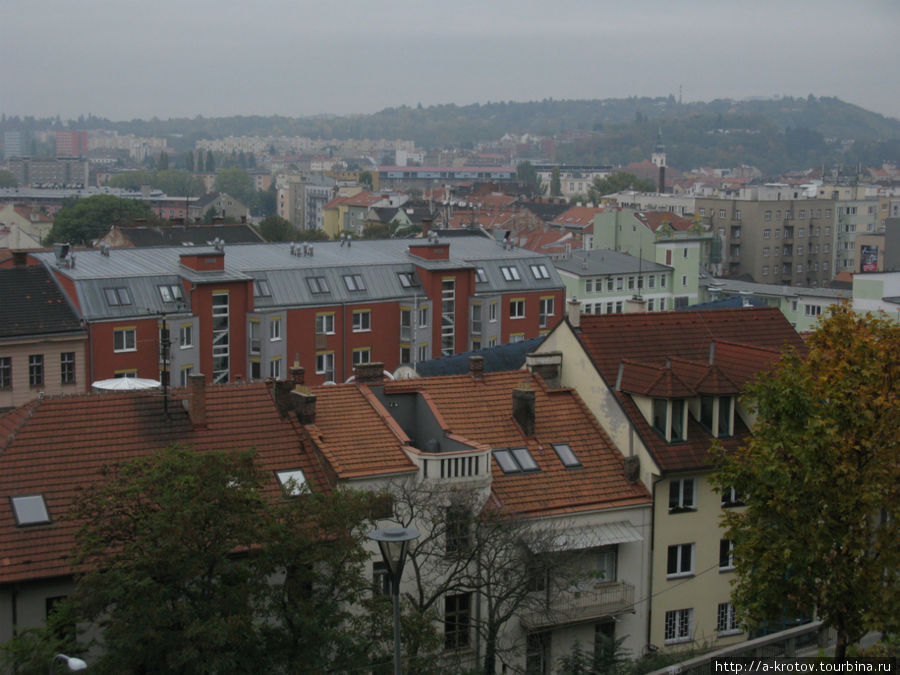 Вид Брно сверху Брно, Чехия