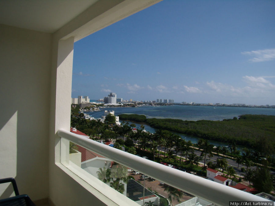 Вид с балкона. Канкун, Мексика