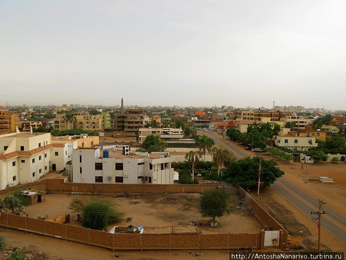 Там, где Голубой Нил встречается с Белым Хартум, Судан
