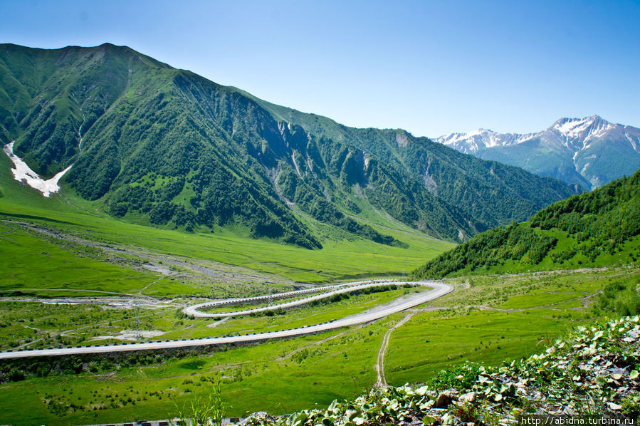 Вот такой нехилый серпантин Цхинвал, Южная Осетия