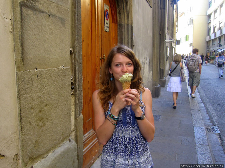 Мороженое немного примирило меня с Флоренцией, оно там фантастическое! Флоренция, Италия