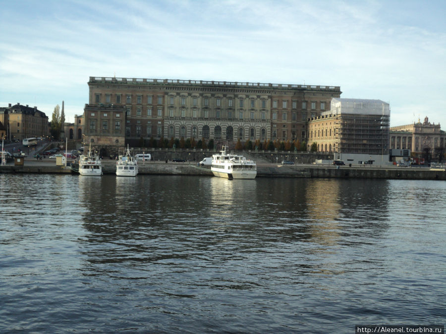 Королевский Дворец фасад Стокгольм, Швеция