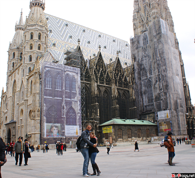 Мы и кусочек собора Вена, Австрия